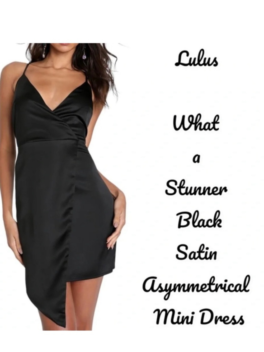 Lulus CBK black mini dress size S 
What a Stunner